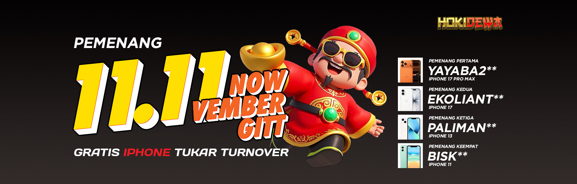 PEMENANG 11.11 NOW-vember GiTT