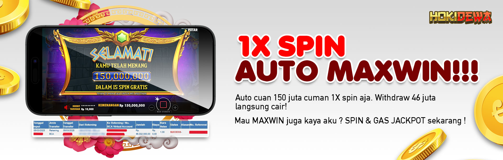 1X SPIN AUTO MAXWIN !!!