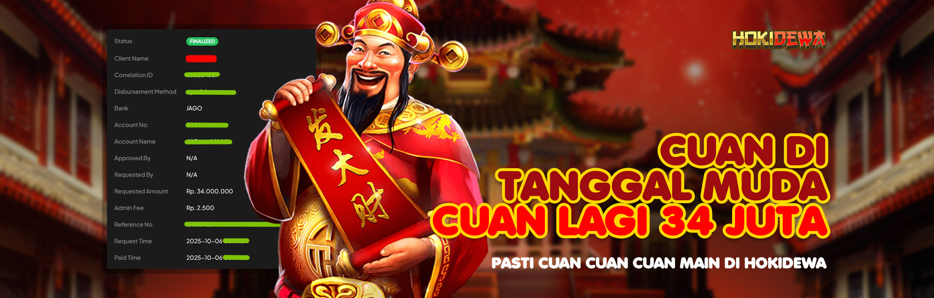 CUAN DITANGGAL MUDA