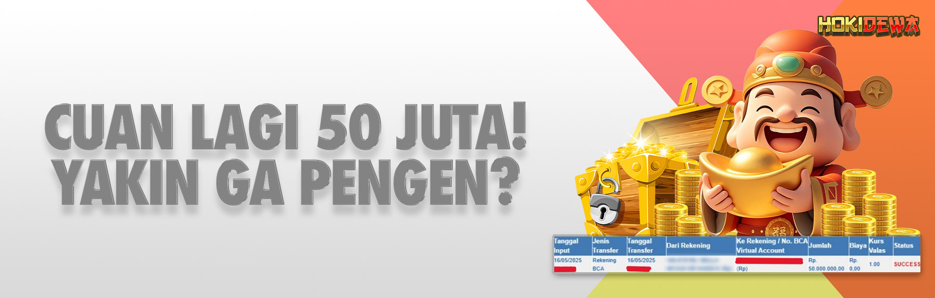 CUAN LAGI 50 JUTA