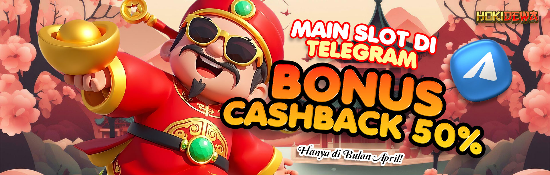 MAIN SLOT DI TELEGRAM BONUS CASHBACK 50%