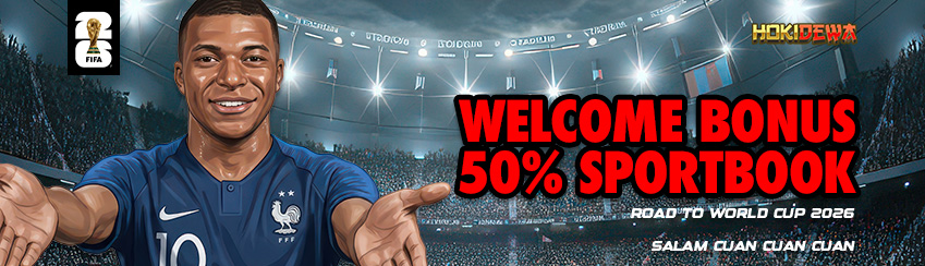 WELCOME BONUS 50% SPORTBOOK ROAD TO WORLD CUP 2026